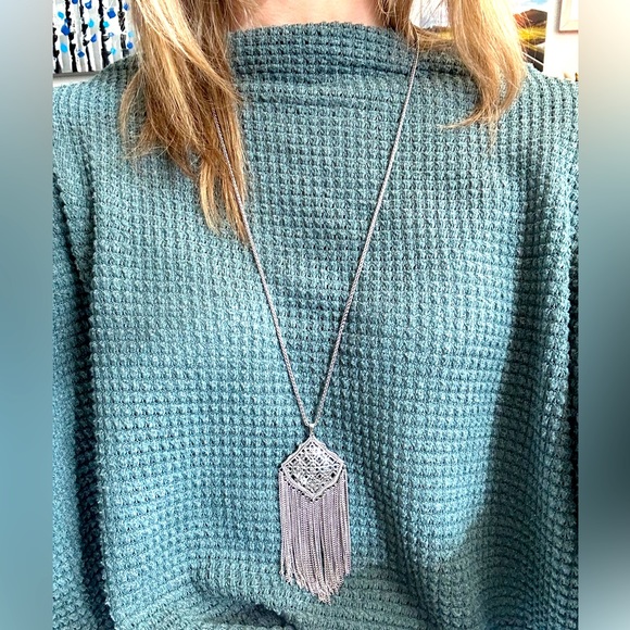 Kendra Scott - adjustable silver necklace - new - Picture 1 of 6